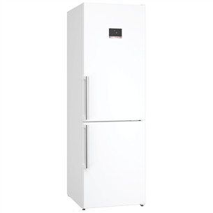 Bosch, NoFrost, 321 L, aukštis 186 cm, baltas - Šaldytuvas