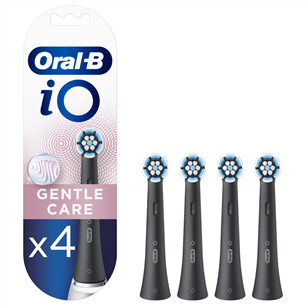 Dantų šepetėlių antgaliai Braun Oral-B iO Gentle Care Black, 4 vnt. Prekė - IOSB-4BLACK
