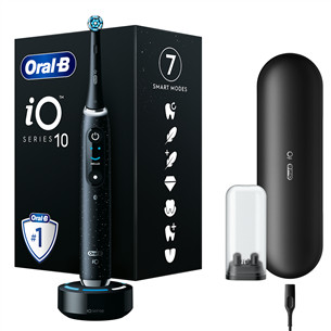 Braun Oral-B iO 10, juodas - Elektrinis dantų šepetėlis