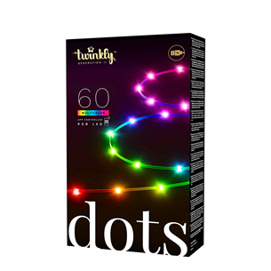 Išmaniosios lemputės Twinkly Dots, 60 LED, IP20, 3 m Prekė - TWD060STP-B