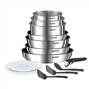 Tefal Ingenio Emotion, 13 dalių, nerūdijančio plieno - Puodų ir keptuvių rinkinys