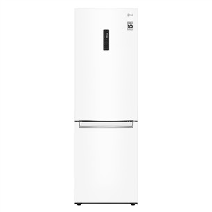 LG, No Frost, 341 L, aukštis 186 cm, baltas - Šaldytuvas