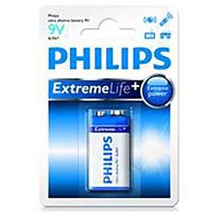 Philips Ultra Alkaline, 9 V  - Elementai
