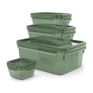 Tefal Masterseal ECO 4 dalių, žalias - Maisto indelių rinkinys