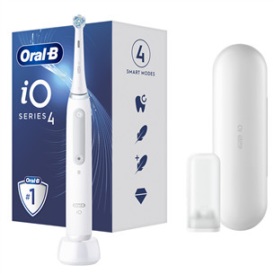 Oral-B iO4, baltas - Elektrinis dantų šepetėlis