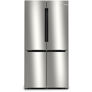 Bosch Series 4, No Frost, 605 L, 183 cm, nerūdijančio plieno - SBS Šaldytuvas