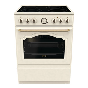 Gorenje, 11 funkcijų, 71 L, plotis 60 cm, smėlio spalvos - Viryklė