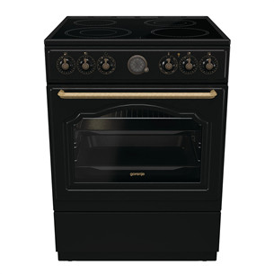 Gorenje, 11 funkcijų, 71 L, plotis 60 cm, juoda - Viryklė