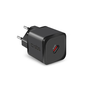 SBS Mini Wall Charger, USB-C, 30 W, juodas - Įkroviklis