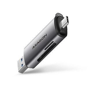 Kortelių skaitytuvas AXAGON Prekė - CRE-SAC SuperSpeed USB-C / USB-A