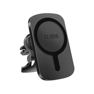 SBS MagCharge, 7.5 W, MagSafe, pasukamas 360°, juodas - Automobilinis laikiklis-įkroviklis