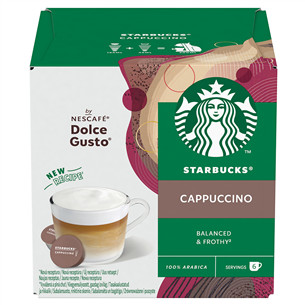 Kavos kapsulės Nescafe Dolce Gusto Starbucks Cappuccino, 6+6 vnt. Prekė - 7613036989305