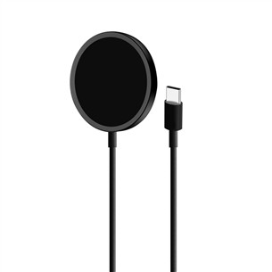 Puro Magnetic Wireless, USB-C, MagSafe, 1 m, juodas - Belaidis įkroviklis