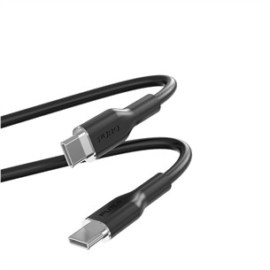 Laidas Puro Soft, USB-C / USB-C, 1,5 m, black Prekė - PUUSBCUSBCICONBLK