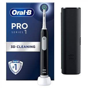 Braun Oral-B Pro Series 1, juodas - Elektrinis dantų šepetėlis