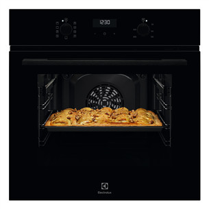 Electrolux 600 SteamBake, 65 L, juoda - Įmontuojama orkaitė