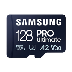 Atminties kortelė Samsung PRO Ultimate, microSDXC, SD adapteris, 128 GB Prekė - MB-MY128SA/WW
