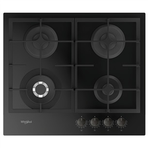 Whirlpool AKTL629NB1, plotis 59 cm, juoda - Įmontuojama dujinė kaitlentė
