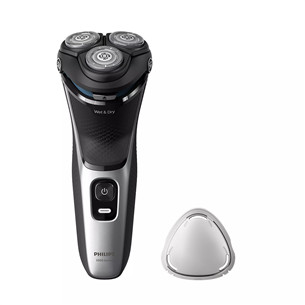 Barzdaskutė Philips Shaver 3000 Series, Wet & Dry, black/silver Prekė - S3143/00