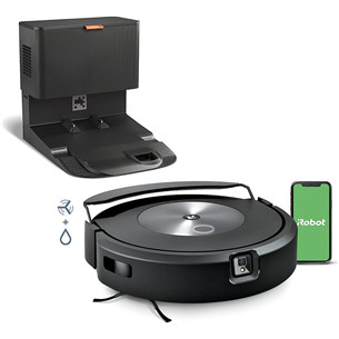 iRobot Roomba Combo® j7+, Wet & Dry, juodas - Dulkių siurblys robotas
