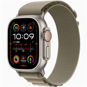 Išmanusis laikrodis Apple Watch Ultra 2, 49 mm, Alpine Loop, Small, olive Prekė - MREX3EL/A