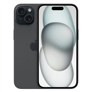 Apple iPhone 15, 128 GB, juodas - Išmanusis telefonas