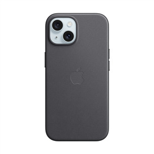 Dėklas Apple FineWoven Case with MagSafe, iPhone 15, black Prekė - MT393ZM/A