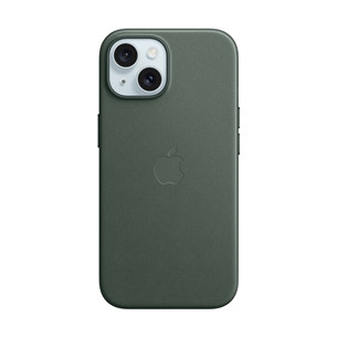 Dėklas Apple FineWoven Case with MagSafe, iPhone 15, evergreen Prekė - MT3J3ZM/A