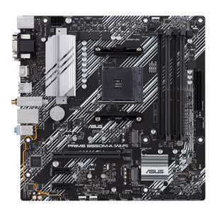 ASUS, AMD B550, AM4, DDR4, mATX, WiFi+BT - Pagrindinė plokštė