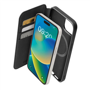 Dėklas SBS Wallet Mag Case, iPhone 15, black Prekė - TEBKMAGSFIP1561K