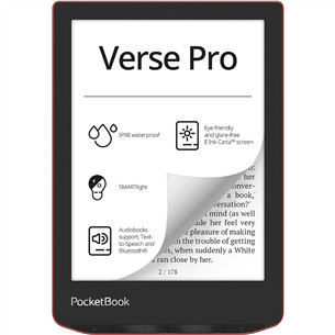 PocketBook Verse Pro, raudona - Elektroninė skaityklė
