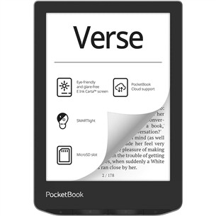 Elektroninė skaityklė PocketBook Verse, 6", 8 GB, gray