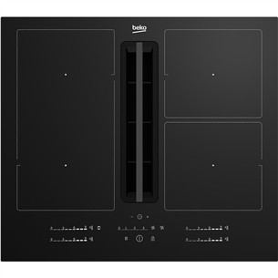 Beko, plotis 60 cm, juoda - Įmontuojama indukcinė kaitlentė su gartraukiu