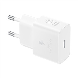 Samsung, USB-C, 25 W, baltas - Maitinimo adapteris