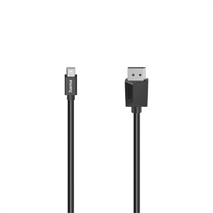 Hama Mini DP - DisplayPort, 1.5m, black - Laidas Prekė - 00200710