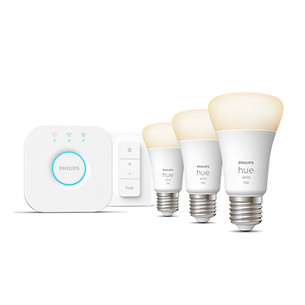 Philips Hue Starter Kit, Bridge, Dimmer, 3x E27, white - Išmaniųjų lempučių rinkinys Prekė - 929002469204