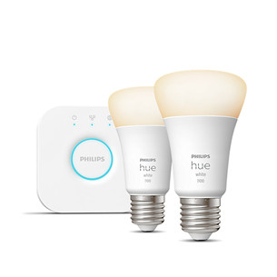 Philips Hue Starter Kit, Bridge, 2x E27, baltas - Išmaniųjų lempučių rinkinys