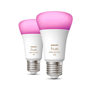 Philips Hue White and Color Ambiance 800, E27, spalvotos, 2 vnt. - Išmaniosios lemputės