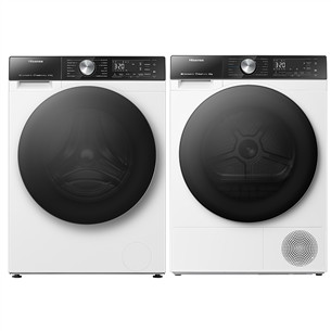Hisense 10,5 kg + 10 kg, 1400 aps./min. - Skalbimo mašina su džiovykle