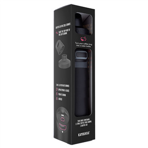Kambukka, Etna 500 ml, black, giftbox - Termo puodelis +nusukamas dangtelis Prekė - 11-01052