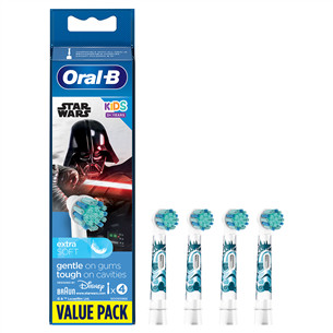 Braun Oral-B, Kids Star Wars, 4 vnt. - Dantų šepetėlių antgaliai Prekė - EB10-4/STARWARS
