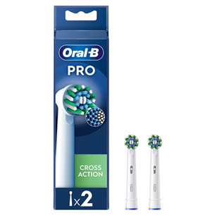 Braun Oral-B Cross Action Pro, 2 vnt., balti - Dantų šepetėlių antgaliai Prekė - EB50-2W/NEW