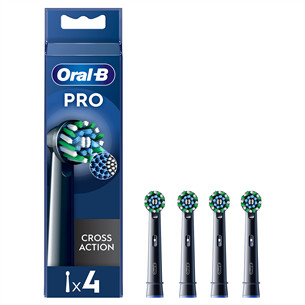 Braun Oral-B Cross Action Pro, 4 vnt., juodi - Dantų šepetėlių antgaliai Prekė - EB50-4B/NEW