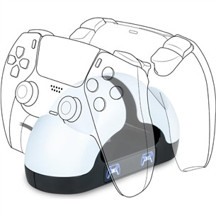 BigBen Nacon Dual Charging Station, PlayStation 5, balta - Pultelių įkrovimo stotelė Prekė - 3665962021141