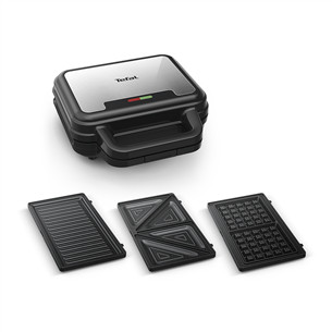 Tefal UltraCompact 3in1, pilka/juoda - Sumuštinių keptuvė Prekė - SW383D10