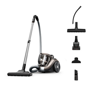 Tefal Compact Power XXL, 900 W, be maišelių, smėlio spalvos - Dulkių siurblys Prekė - TW4B70