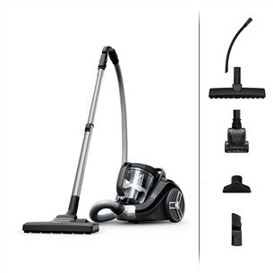 Tefal Compact Power XXL, 900 W, be maišelių, juodas - Dulkių siurblys Prekė - TW4B75