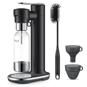 Sage the InFizz ™ Fusion, juodas - Gazuotų gėrimų gaminimo aparatas