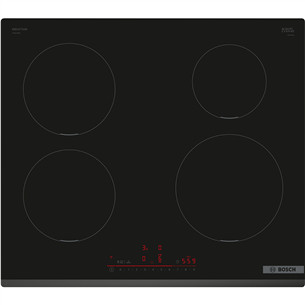 Bosch, Series 6, plotis 60 cm, juoda - Įmontuojama indukcinė kaitlentė