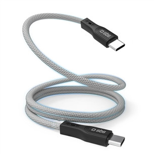 SBS, USB-C - USB-C, magnetinis, 1 m, juodos - Laidas Prekė - TECABLETCCMAG